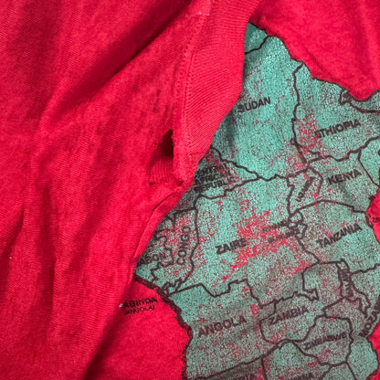(L) 70s/80s Map of Africa Tee