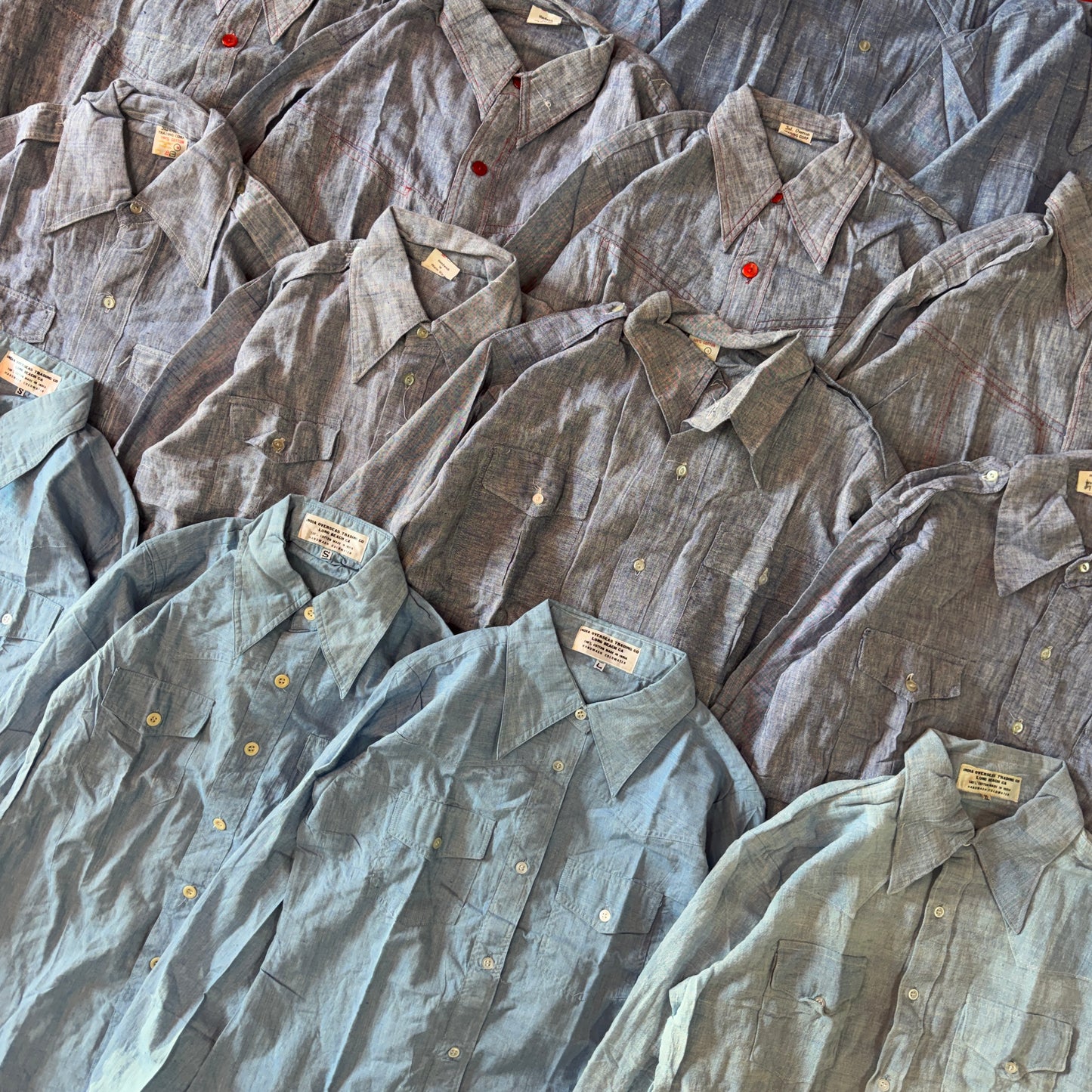 (20) Wholesale Deadstock Chambray Shirts Bundle
