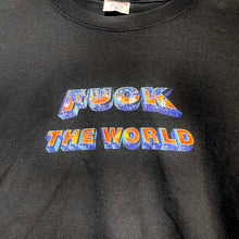 Load image into Gallery viewer, Supreme &quot;Fuck the World&quot; Long-Sleeve Black Tee

