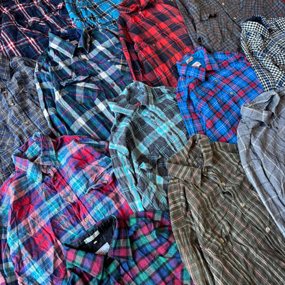 (25) Wholesale Flannel Shirts Bundle