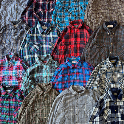 (25) Wholesale Flannel Shirts Bundle