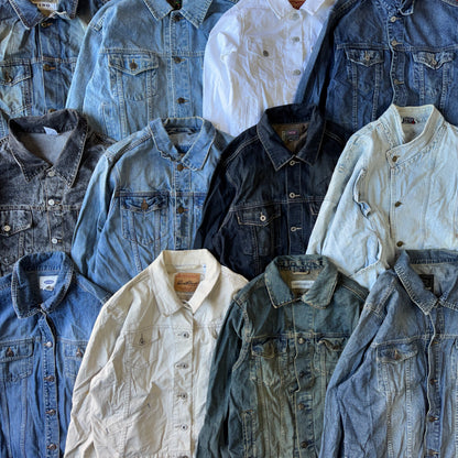 (15) Vintage & Contemporary Denim Jackets Wholesale Bundle