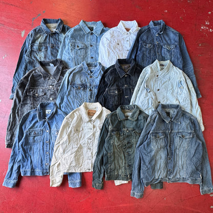 (15) Vintage & Contemporary Denim Jackets Wholesale Bundle