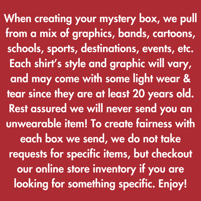 Vintage Tees Mystery Box – The Clothing Warehouse